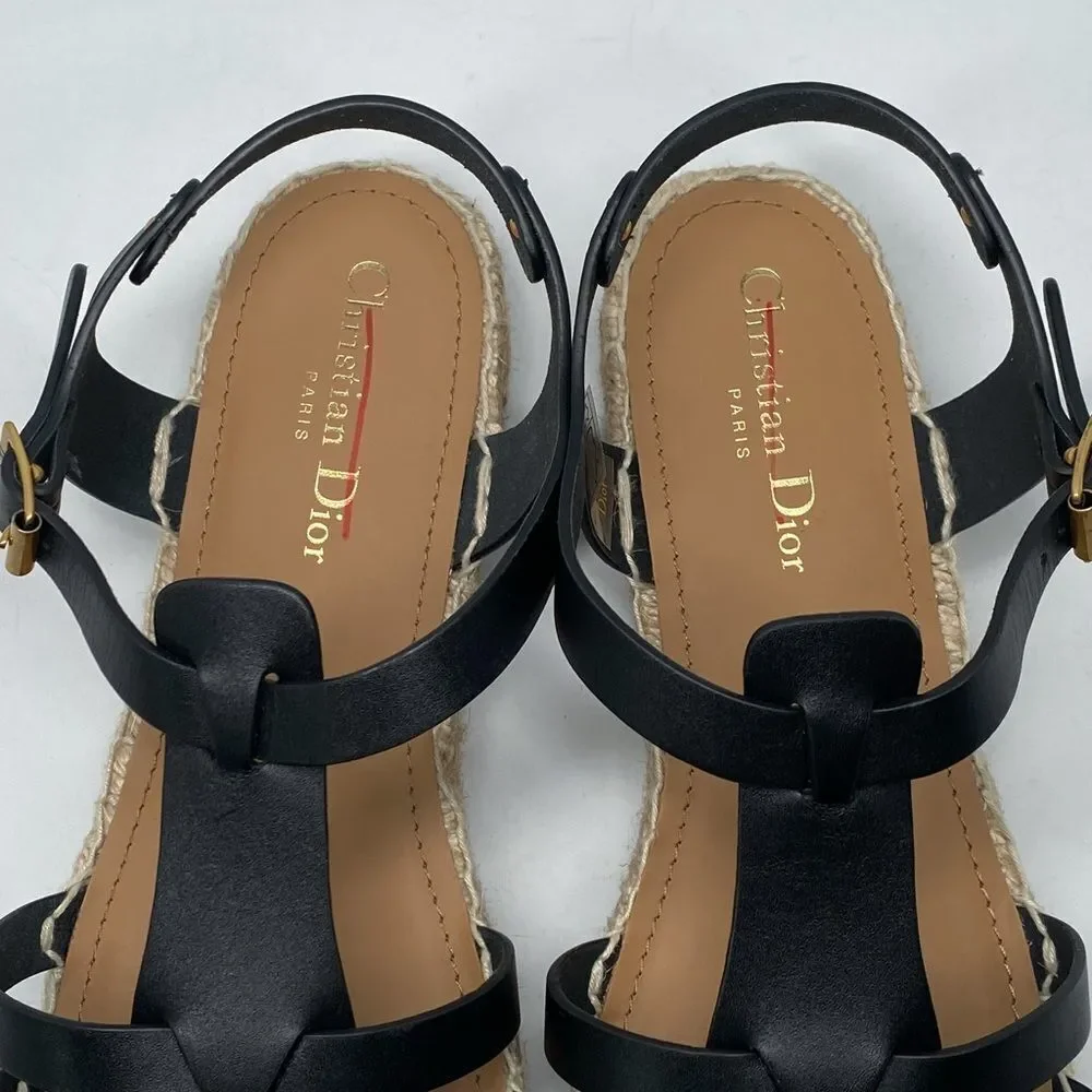 Christian Dior Dioriviera Marine Espadrille Sandals size 41